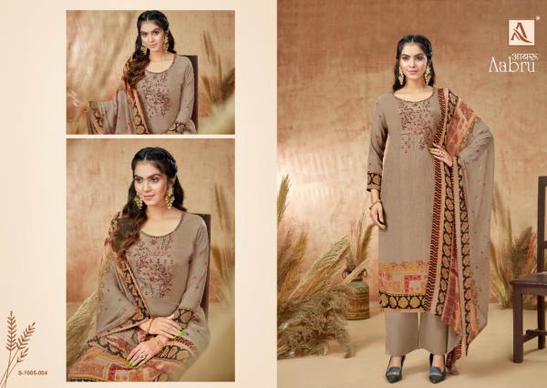 Alok Aabru 4 Festive Wear Designer Cotton Dress Material Collection